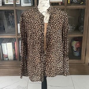 Michael Kors Leopard Print Blazer